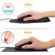 Office Mousepad with Gel Wrist Support  | https://www.bestnamebadges.com