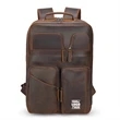 Vintage Leather Laptop Backpack | https://www.bestnamebadges.com
