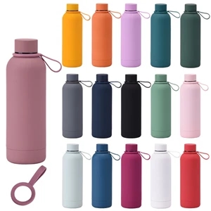 Portable Frosted Insulated Stainless Steel Water Bottle | https://www.bestnamebadges.com