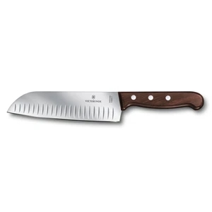 7" Wood Santoku Knife