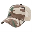Woodland Camo with Washed Mesh Back Cap | https://www.bestnamebadges.com