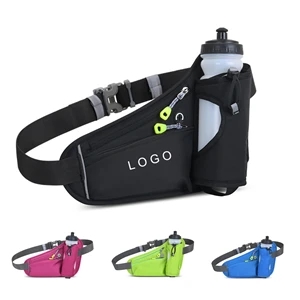 Outdoor Sports Fanny Pack With Water Bottle Hydration Holder