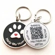 iTAGL Smart NFC Digital Business Epoxy Keyring | https://www.bestnamebadges.com