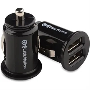 iTAGL Smart NFC Digital Business 2-Port USB Car Charger | https://www.bestnamebadges.com