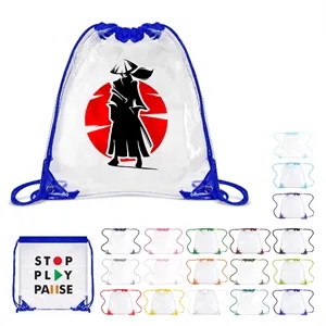 Promotional Clear Drawstring Backpack