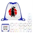 Promotional Clear Drawstring Backpack | https://www.bestnamebadges.com