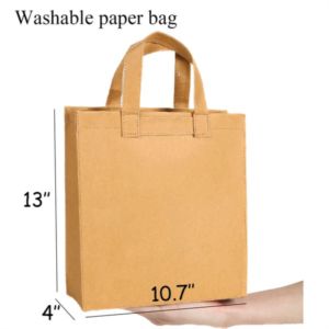 Custom Washable Thickened Kraft Paper Tote Bag