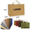 Custom Washable Kraft Paper Tote Bag | https://www.bestnamebadges.com