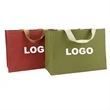 Custom Washable Kraft Paper Tote Bag | https://www.bestnamebadges.com