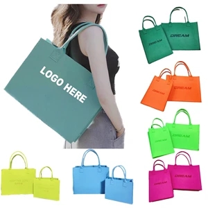 Custom Felt Shopping Tote Bag