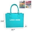 Custom Felt Shopping Tote Bag | https://www.bestnamebadges.com
