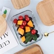 13 Oz Glass Food Storage Container With Bamboo Lid | https://www.bestnamebadges.com