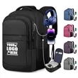 Extra Large Travel Carry on Laptop Backpack with USB Port | https://www.bestnamebadges.com
