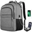 Extra Large Travel Carry on Laptop Backpack with USB Port | https://www.bestnamebadges.com