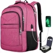 Extra Large Travel Carry on Laptop Backpack with USB Port | https://www.bestnamebadges.com