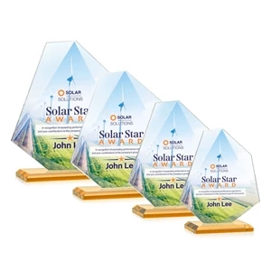 Picton VividPrint™ Award - Amber | https://www.bestnamebadges.com