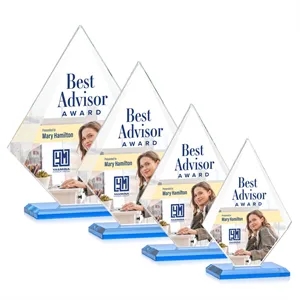 Rideau VividPrint™ Award - Sky Blue | https://www.bestnamebadges.com