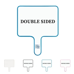 Dry Erase Answer Paddle, Double Sided White Board