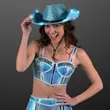 Sequin Cowboy Hat with Black Band | https://www.bestnamebadges.com