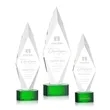 Manilow Award on Paragon Base - Green | https://www.bestnamebadges.com
