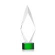 Manilow Award on Paragon Base - Green | https://www.bestnamebadges.com