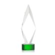 Manilow Award on Paragon Base - Green | https://www.bestnamebadges.com