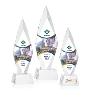 Manilow VividPrint™ Award on Robson Base - Clear | https://www.bestnamebadges.com