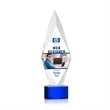 Manilow VividPrint™ Award on Paragon Base - Blue | https://www.bestnamebadges.com