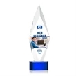 Manilow VividPrint™ Award on Paragon Base - Blue | https://www.bestnamebadges.com
