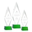 Manilow Award on Robson Base - Green | https://www.bestnamebadges.com