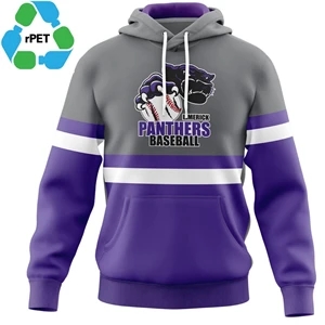 Men's rPET Recycled Polyester Performance Pullover Hoodie | https://www.bestnamebadges.com