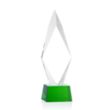 Manilow Award on Robson Base - Green | https://www.bestnamebadges.com