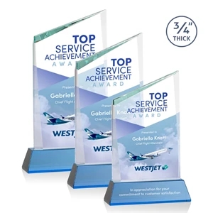 Scarsdale VividPrint™ Award on Newhaven - Sky Blue | https://www.bestnamebadges.com