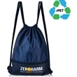 Eco Cinch Pack rPET Recycled Polyester Drawstring Bag | https://www.bestnamebadges.com