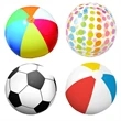Custom High Quality Giant Colorful Beach Ball | https://www.bestnamebadges.com