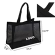 Custom Mesh Shopping Tote Bag | https://www.bestnamebadges.com