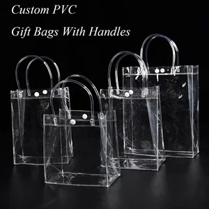 Custom PVC Gift Tote Bags with Handles