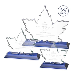 Maple Leaf Award - Blue | https://www.bestnamebadges.com