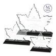 Maple Leaf Award - Black | https://www.bestnamebadges.com