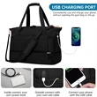 Custom Usb Port Travel Duffel Bag | https://www.bestnamebadges.com