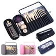 Custom Makeup Brush Travel Bag Organizer | https://www.bestnamebadges.com