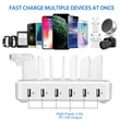Custom Portable High Quality 6 Port USB Charging Station | https://www.bestnamebadges.com