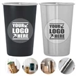 Custom 16oz Unbreakable Stainless Steel Pint Cups | https://www.bestnamebadges.com