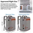 40L Airline Approved Travel Backpacks with 3 Packing Cubes | https://www.bestnamebadges.com