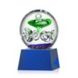 Aquarius Award on Robson Base - Blue | https://www.bestnamebadges.com