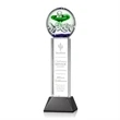 Aquarius Award on Stowe Base - Black | https://www.bestnamebadges.com