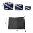 Custom 4 Set Durable Travel Packing Organizers | https://www.bestnamebadges.com