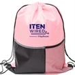 Premium Drawstring Backpack w/ Slip & Mesh Pocket (13"x17") | https://www.bestnamebadges.com