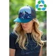 Mesh rPET Recycled Polyester Sublimation Crown Trucker Caps | https://www.bestnamebadges.com