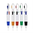 4-In-1 Multi Colour Ballpoint Pen With Carabiner | https://www.bestnamebadges.com